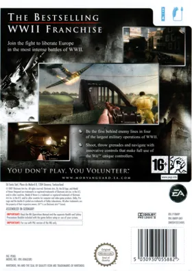 Medal of Honor- Vanguard box cover back